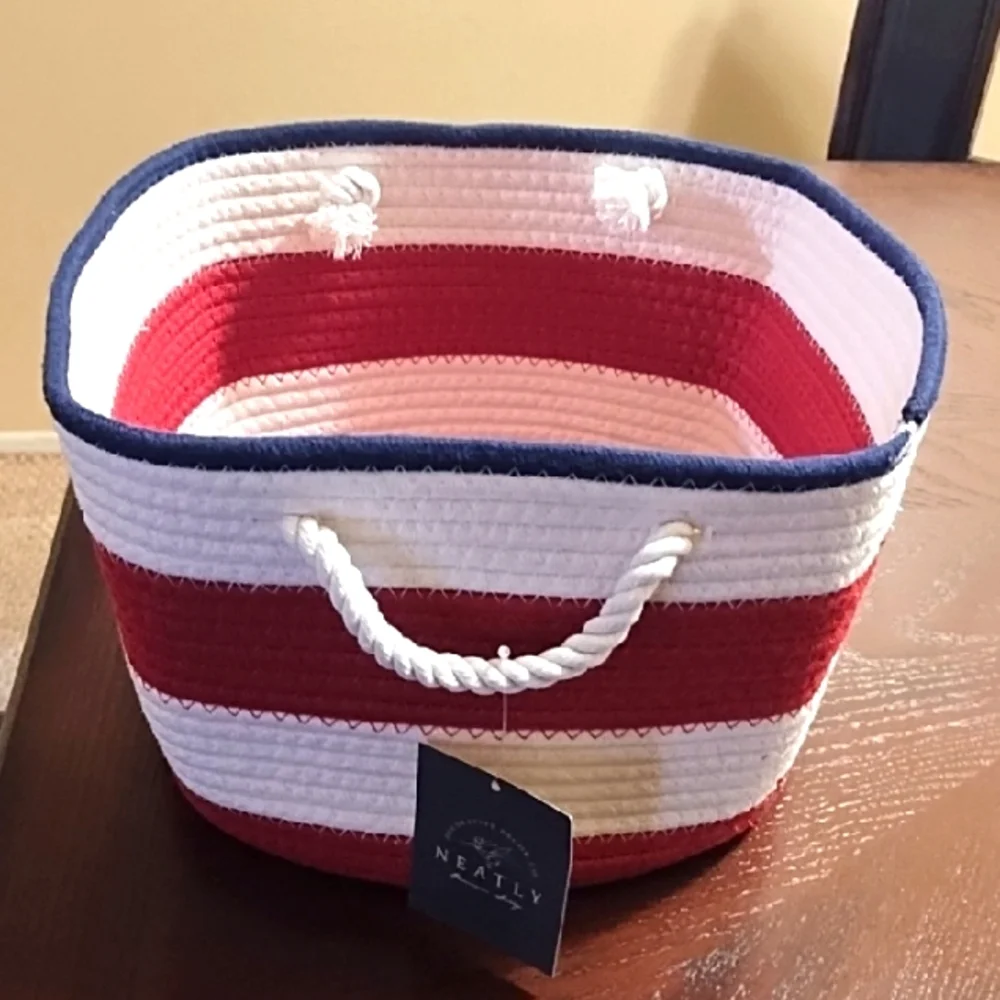 NEW COTTON ROPE BASKET.